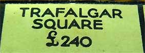 Trafalgar Square met afwijkingen.