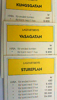 Verhoogde huur op Stureplan, editie 1996.