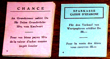 Bilinggual cards.