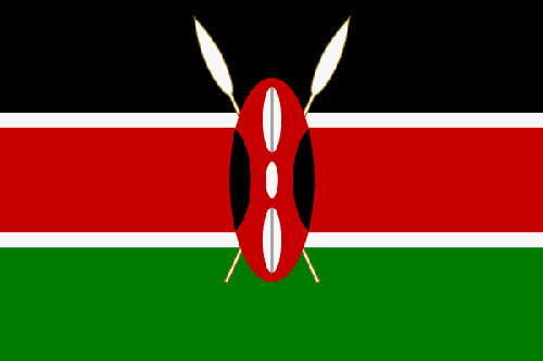 Flag of Kenya.