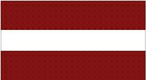 Latvian flag.