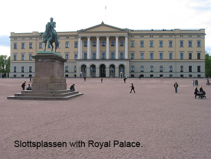 Slottsplassen met Konlijk Paleis.