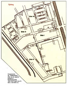 Map of Tjideng Camp.