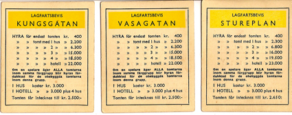 Yellow streets from Stockholm till  1985.