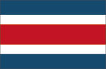 Vlag Costa Rica.