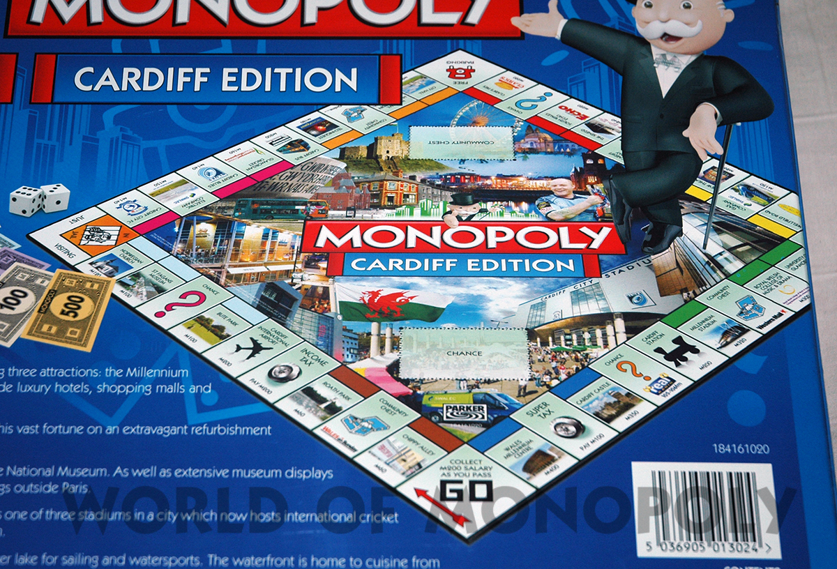 Winning Moves Monopoly Cardiff Edition Board Game 