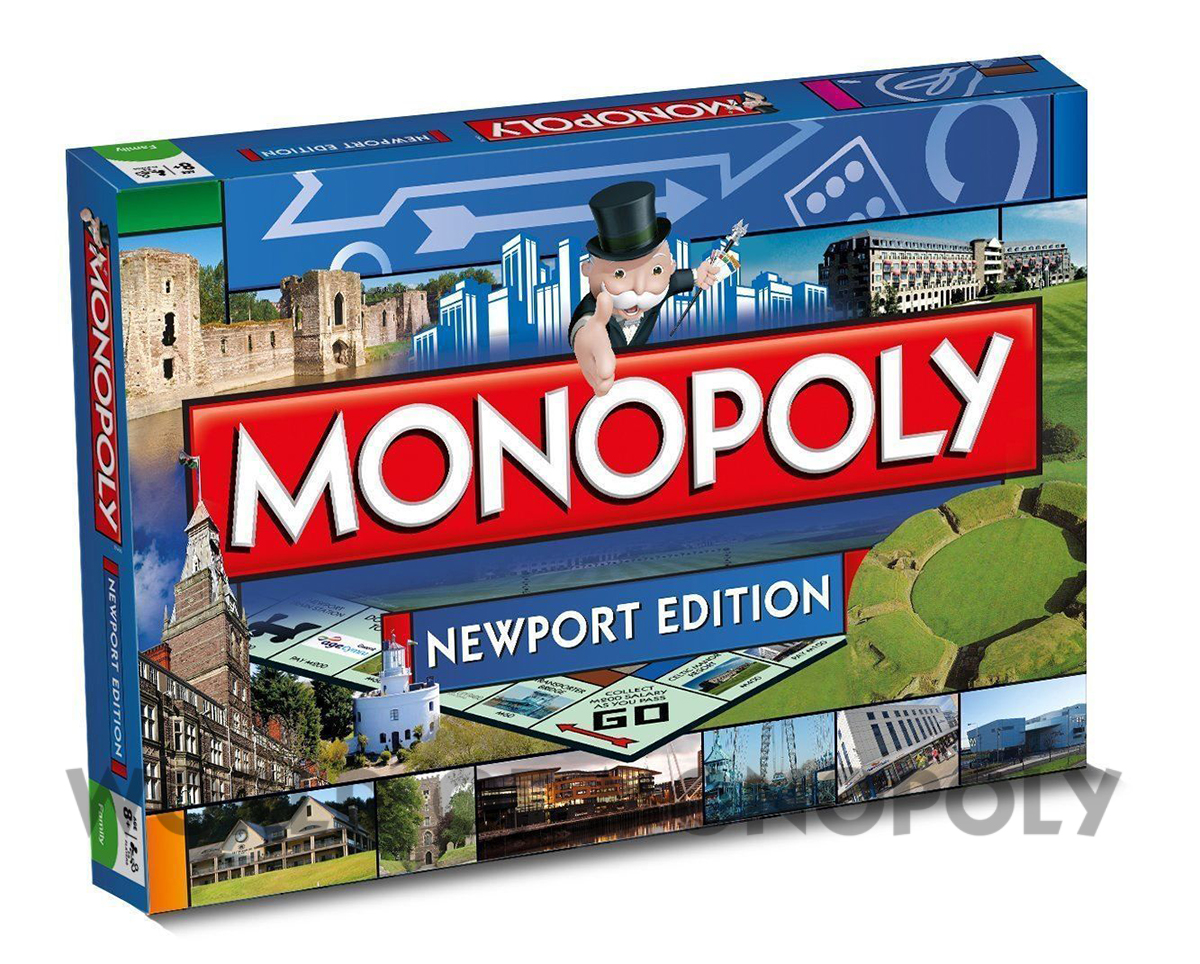 Winning Moves Monopoly Newport Edition Board Game For Kids Adults Family