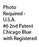 #6 2nd Patent Chicago Blue with Registered